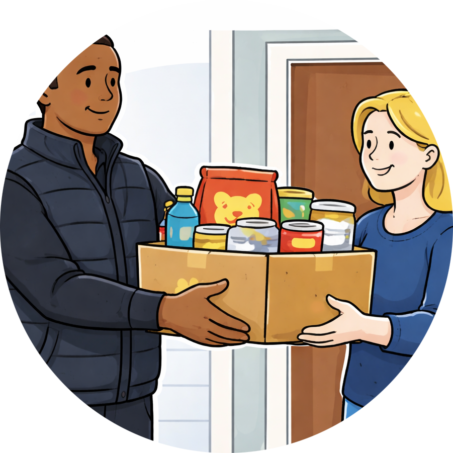 Illustration: delivery to your door